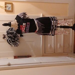 Fun World zombie fearleader Halloween costume child's L(14-16)